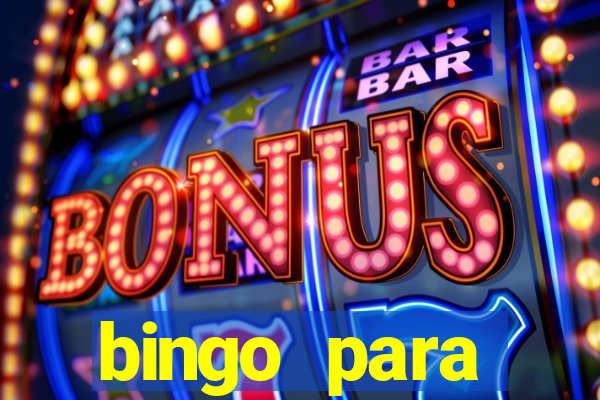 bingo para despedida de solteira para imprimir